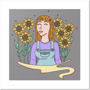 Sunflower Love Posters and Art